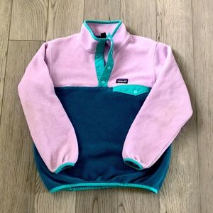 Patagonia fleece pullover girls